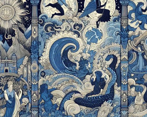 Legendy i Mitologie Lapis Lazuli: Opowieści Tkane Błękitem i Złotem