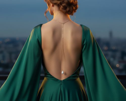 Suknia z odkrytymi plecami: Czy naszyjnik na plecy to strzał w dziesiątkę?