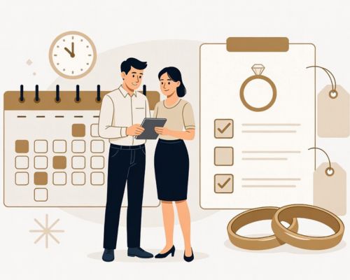 Kiedy zamówić obrączki, żeby nie wpaść w panikę i nie przepłacić?