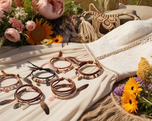 Boho vibes: Najlepsze bransoletki ślubne dla sukni w stylu wolnej duszy