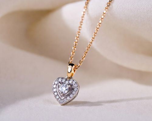 Diamentowy naszyjnik serce próba 750 – jak rozpoznać jakość złota i kamienia