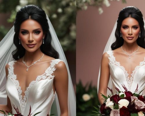 Ciemne włosy, biała suknia – jakie kolory ślubne podkreślą Twój look?