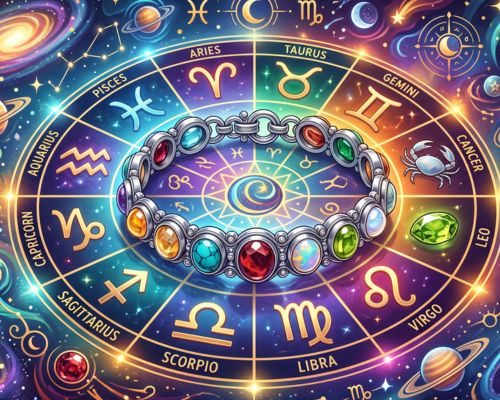 Bransoletka Srebrna z Kamieniami Naturalnymi – Jak Dobrać Minerał do Swojego Znaku Zodiaku?