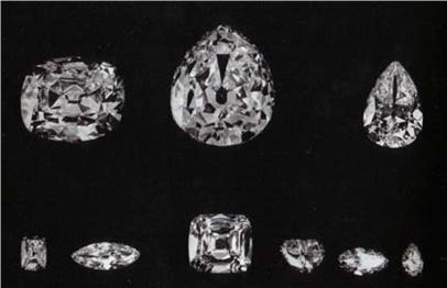 Wielka Dziewiątka" Cullinanów,  najsłynniejsze diamenty