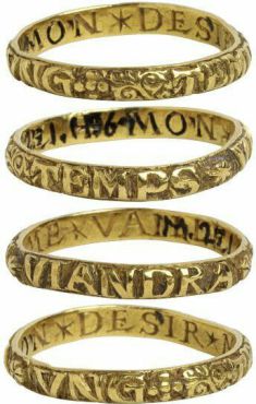 Średniowieczny pierścionek zareczynowy