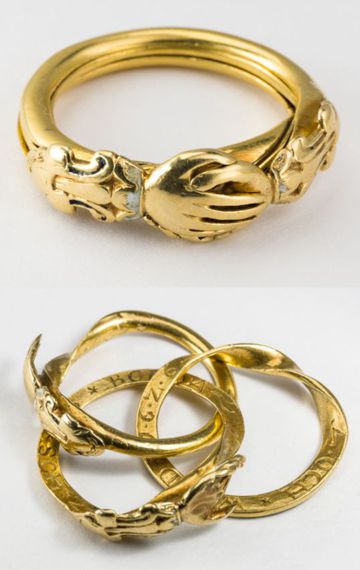 pierścionek zaręczynowy Gimmel, pierwsza połowa XVII wieku