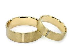 Obraczki z diamentami złoto żółte złoto 585 - 0481288obr