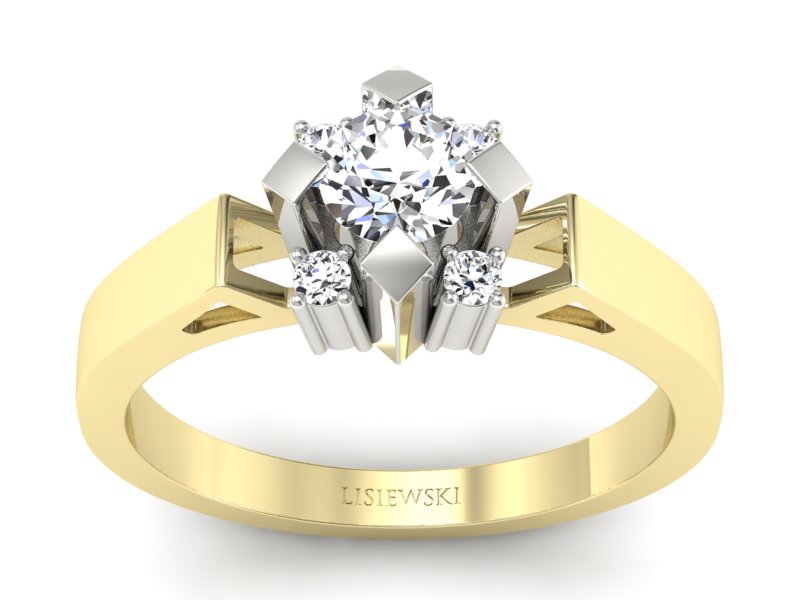 Pierścionek zaręczynowy z brylantami - 1087bzbr_Si_H - 1