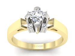 Pierścionek zaręczynowy z brylantami - 1087bzbr_Si_H