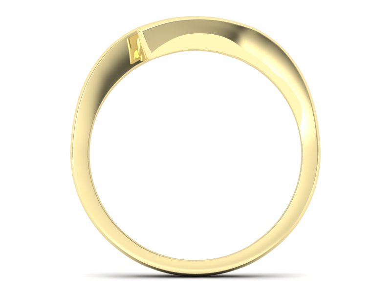 Złoty pierścionek z brylantami żółte złoto - 1174br_VS_I - 2