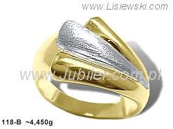 Złoty Pierścionek żółte złoto pr 585 - 118b