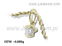 Zawieszka z cyrkonią - elegancja każdego dnia - 137w