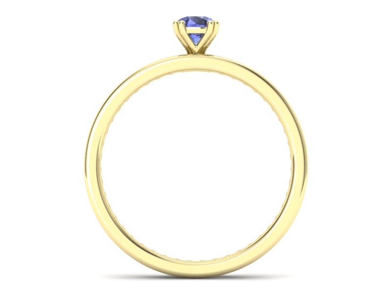 Pierścionek z tanzanitem i brylantami promocja - 1514skW_pro - 2