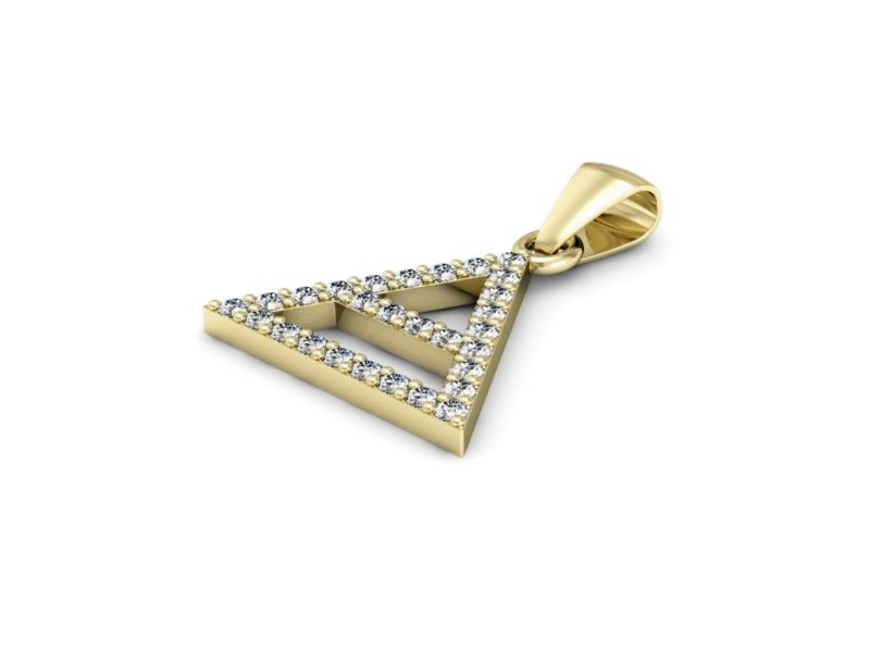 Wisiorek z cyrkoniami - 15353z - 2