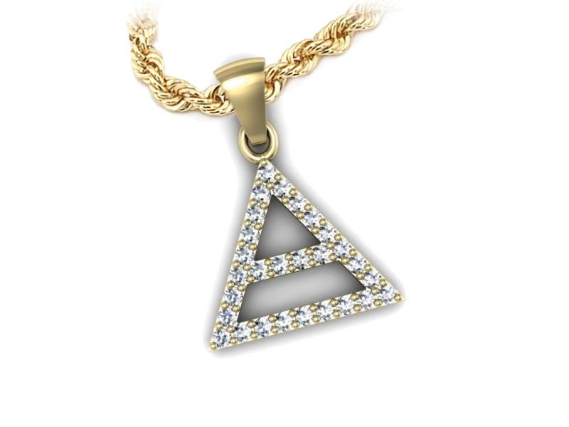 Wisiorek z cyrkoniami - 15353z - 3