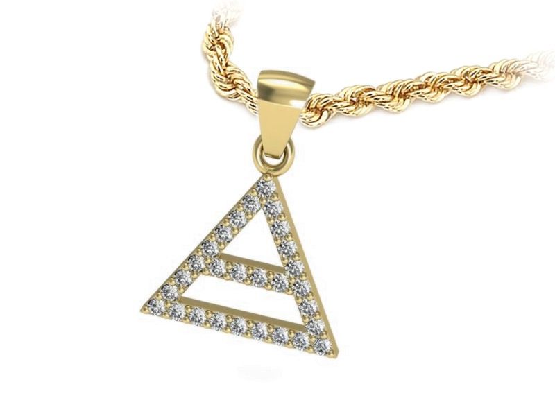 Wisiorek z cyrkoniami - 15353z - 1