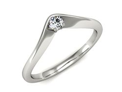 Pierścionek zaręczynowy z diamentem promocja - 1593skW_pro
