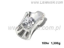 Wisiorek srebrny z cyrkonią - 159w