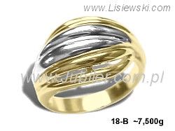 Złoty Pierścionek żółte złoto pr 585 - 18b