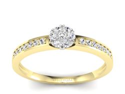 Pierścionek z diamentami złoty promocja - 1915skW_pro