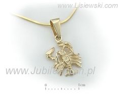 Złoty wisiorek rak - twoja zodiakalna elegancja - 1w_rak_