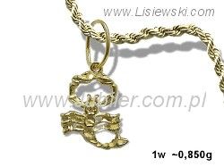 Wisiorek skorpion - złoty symbol twojego charakteru - 1w_skorpion