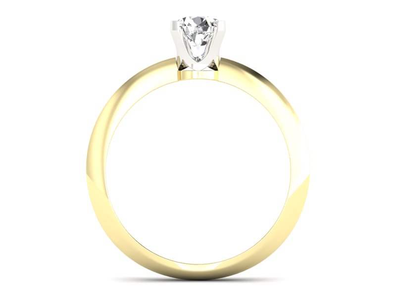 Pierścionek zaręczynowy z brylantem - 20026bbr_Si_H - 2