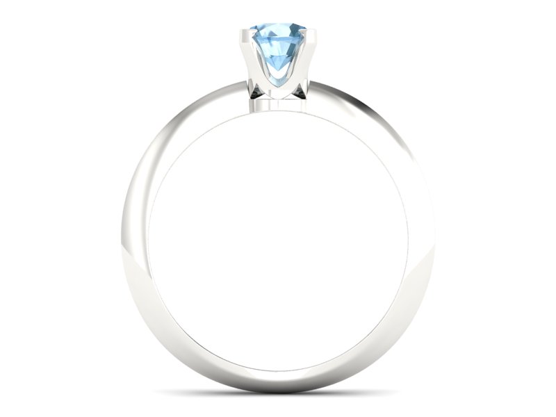 Złoty pierścionek z topazem białe złoto - 20026btp - 2