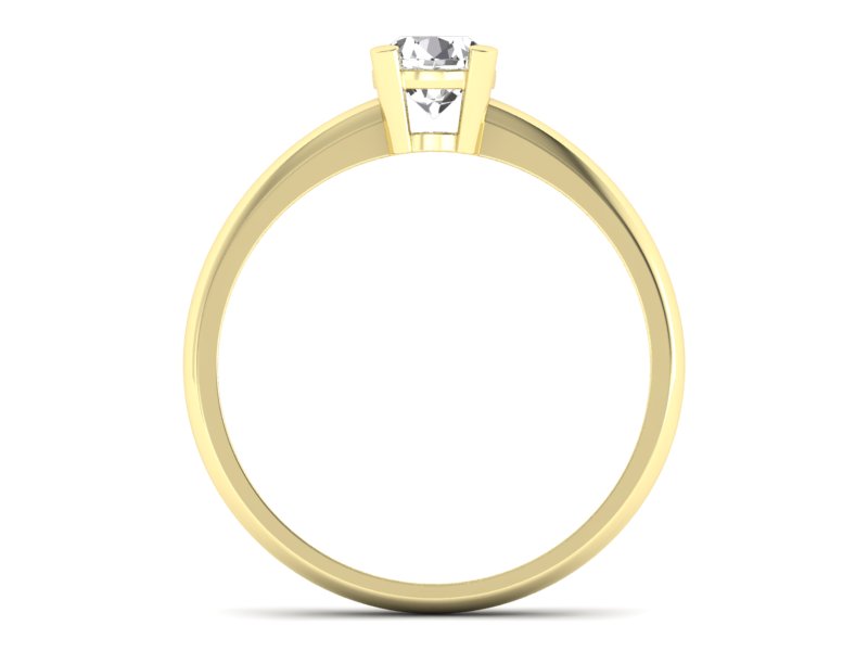 Złoty pierścionek z brylantem - 20051br_P1_I