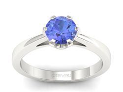 Pierścionek z tanzanitem i diamentami promocja - 2262skwpro