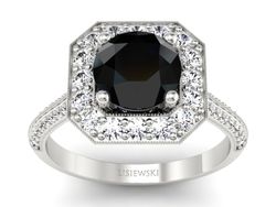 Pierścionek z szafirami i diamentami promocja - 2566skwpro