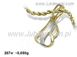 Złoty wisiorek od Lisiewski - elegancja codziennie - 267w