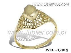 Złoty Pierścionek żółte złoto próby 585 - 2704