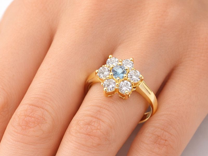 Złoty pierścionek z cyrkoniami - 2739n_2_6_p - 3