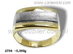 Złoty Pierścionek żółte złoto próba 585 - 2754