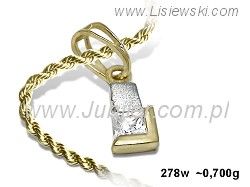 Złoty wisiorek od Lisiewski - urodzinowy blask - 278w
