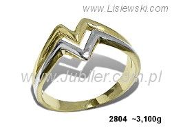 Złoty Pierścionek żółte złoto próba 585 - 2804