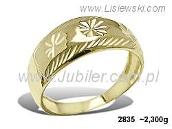 Złoty Pierścionek żółte złoto próby 585 - 2835