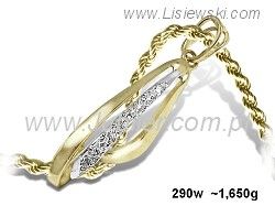 Złoty wisiorek - elegancja w każdym detalu - 290w