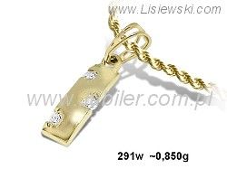 Złota zawieszka - codzienne piękno z Lisiewski - 291w