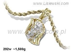 Złoty wisiorek - luksusowa biżuteria dla ciebie - 292w