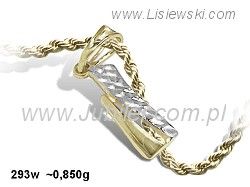 Złoty wisiorek - elegancki dodatek na każdy dzień - 293w