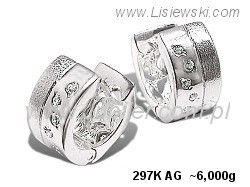 Kolczyki srebrne z cyrkoniami biżuteria srebrna 925 - 297kag