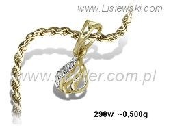 Złoty wisiorek - twój codzienny akcent stylu - 298w