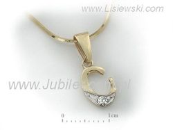 Litera c - twoja personalizacja w złotej zawieszce - 2w_C_