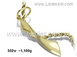 Złoty wisiorek Lisiewski - elegancja w każdym wydaniu - 302w