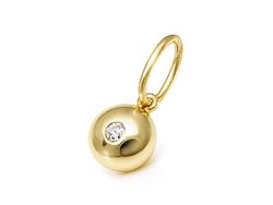 Złoty wisiorek z brylantem - 303w_br