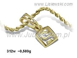 Złoty wisiorek od Lisiewski - nowoczesna elegancja - 312w