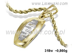 Złoty wisiorek zawieszka - twój codzienny luksus - 318w - 1