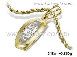 Złoty wisiorek zawieszka - twój codzienny luksus - 318w